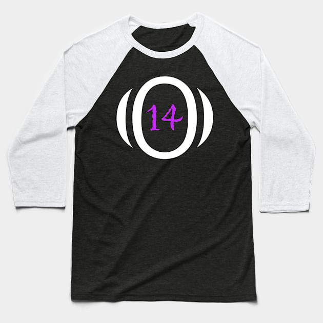 Fourteen Baseball T-Shirt by HomeABC